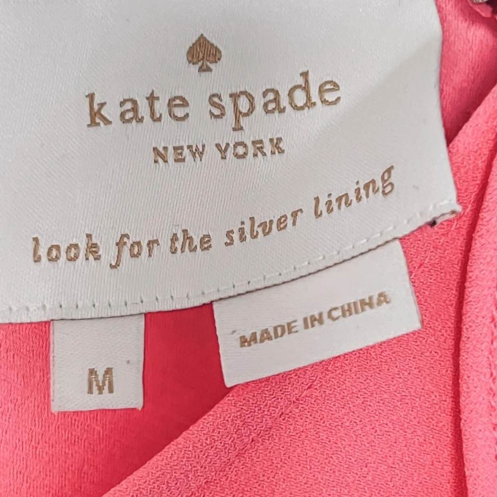 Kate Spade New York Cold Shoulder Crepe Dress Size M